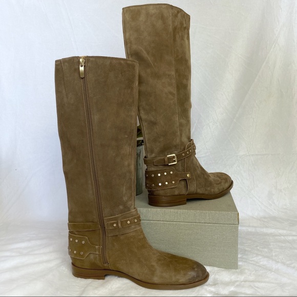 NWOB Nine West ‘Luciana’ Tall Suede Riding Boot - Picture 2 of 12